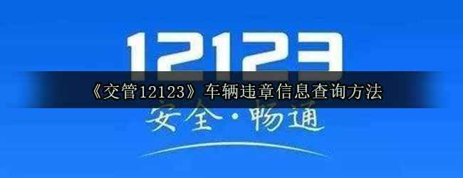 《交管12123》车辆违章信息查询方法